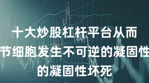 十大炒股杠杆平台从而使结节细胞发生不可逆的凝固性坏死