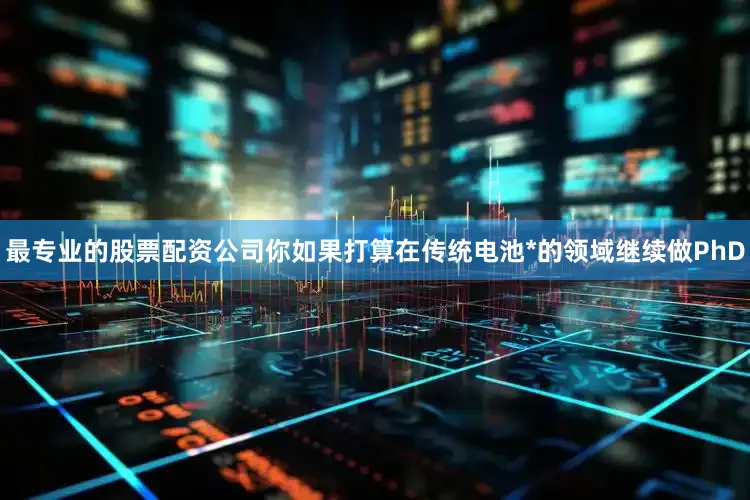 最专业的股票配资公司你如果打算在传统电池*的领域继续做PhD